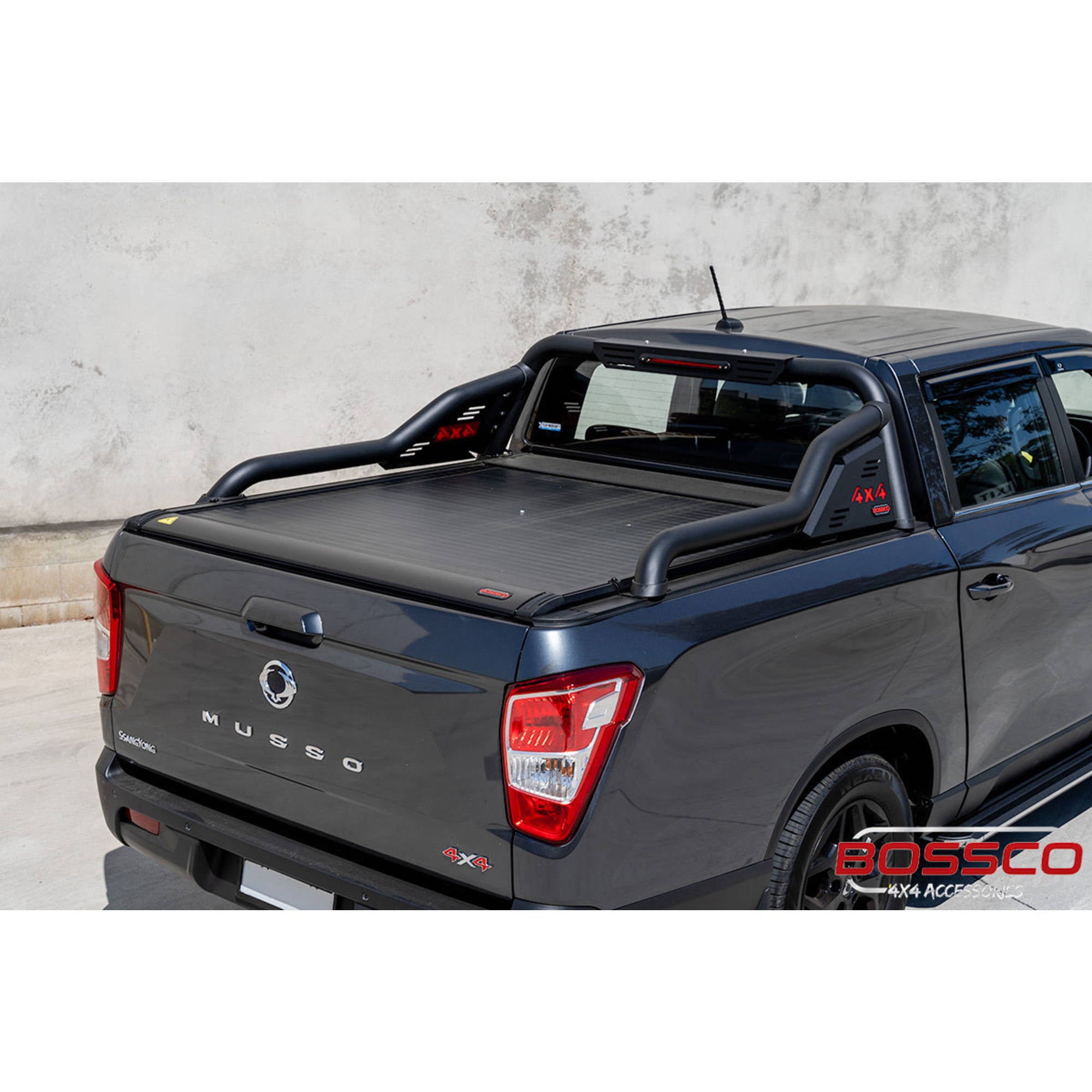 Black Steel Extended Sports Bar Suitable With BA Roller Shutters