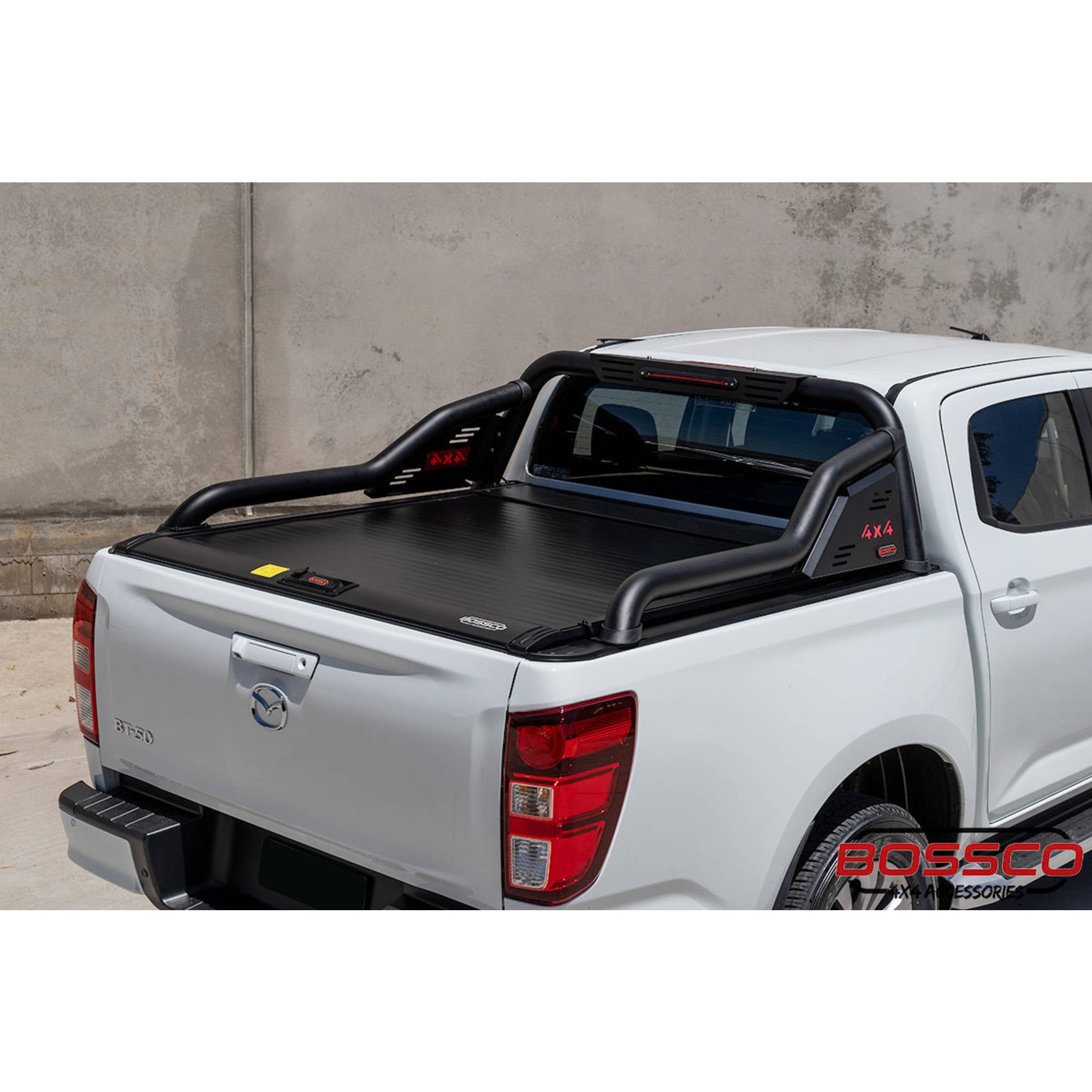 Black Steel Extended Sports Bar Suitable With BA Roller Shutters