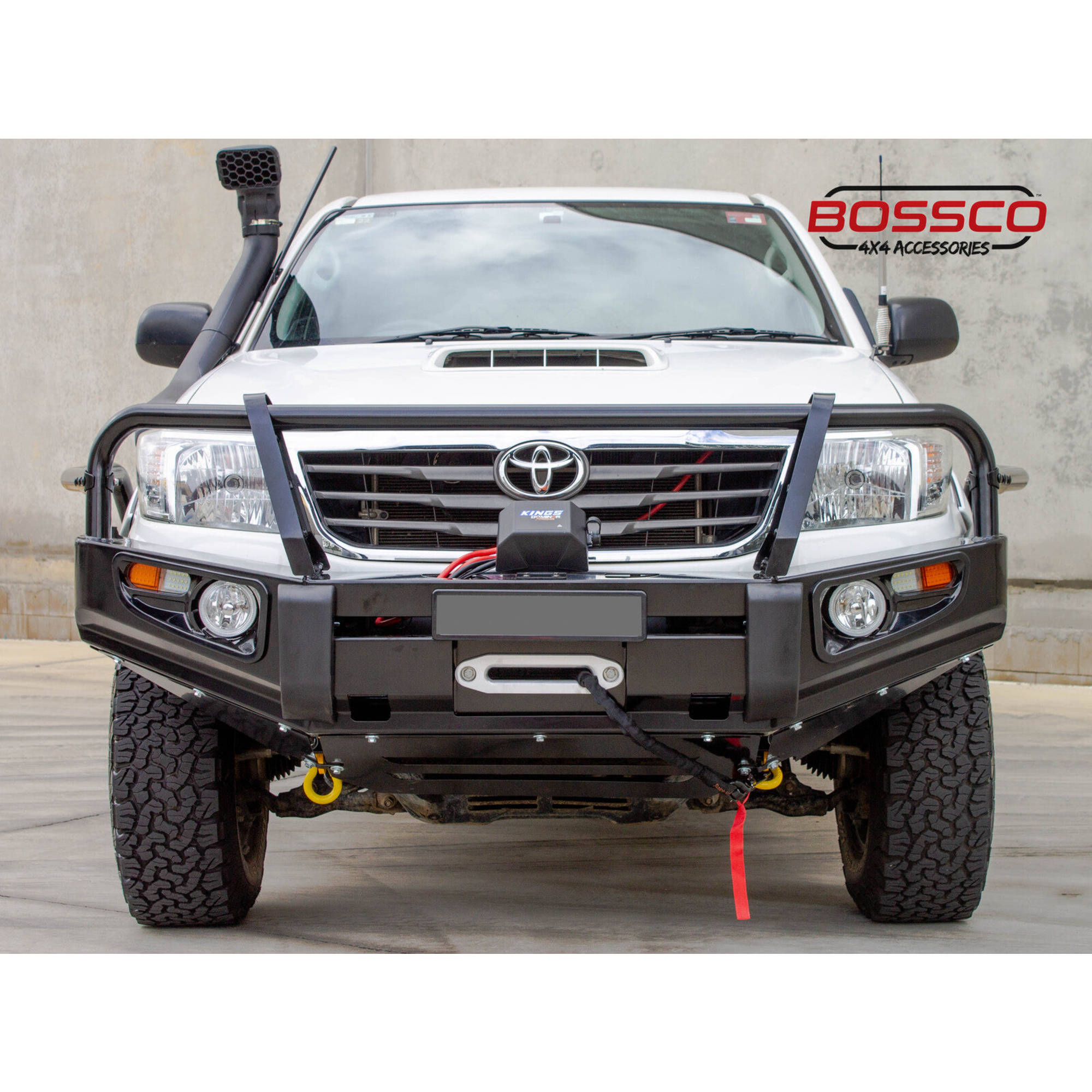 ADR APPROVED Front Bumper Bull Bar Bullbar and Heavy Duty Black Side Steps With Brush Bars Suitable For TOYOTA HILUX 2012-2015