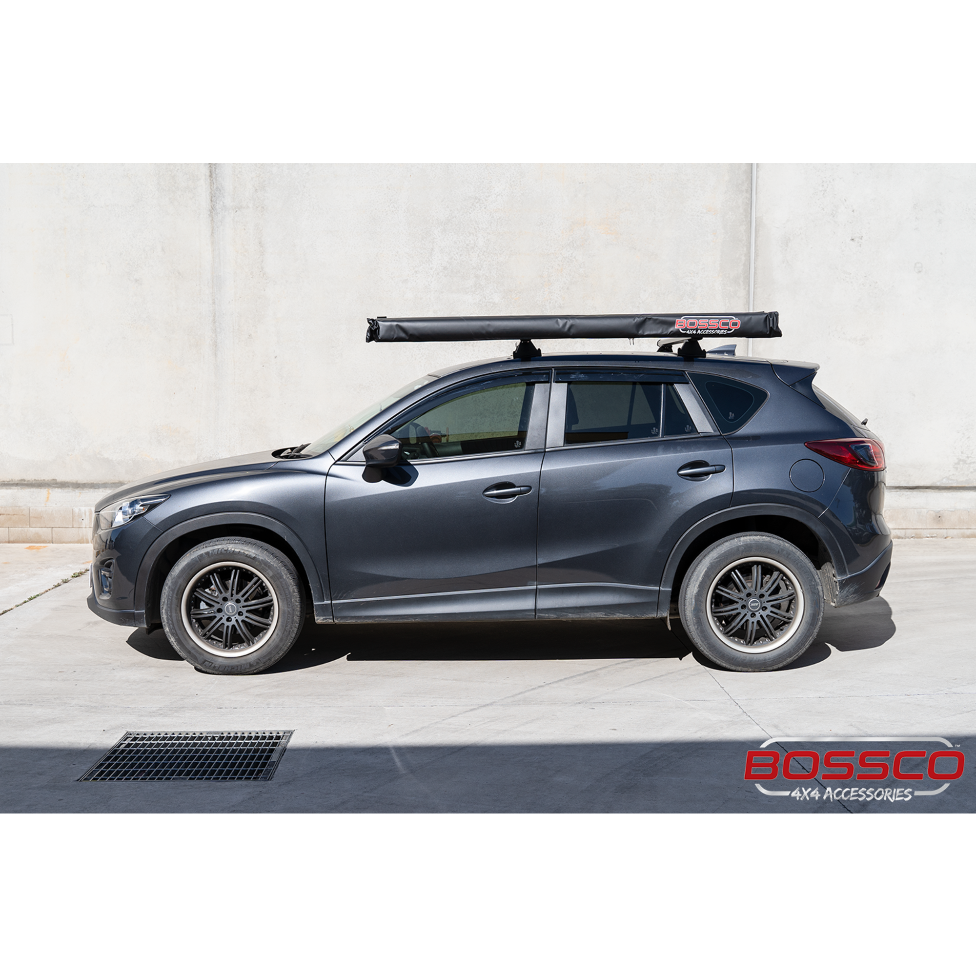 Bossco 2m x 2.5m Side Awning w/ Mounting Brackets