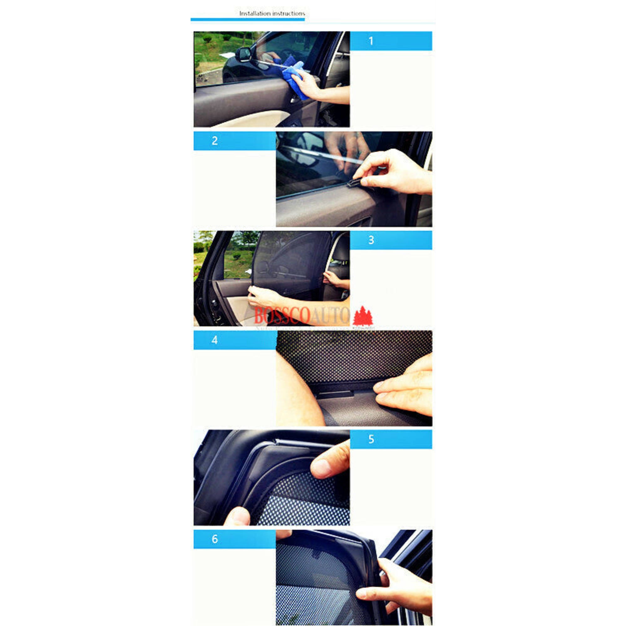 Magnetic Sun Shades suitable for Nissan Navara NP300/D23 2021-2025 Facelift