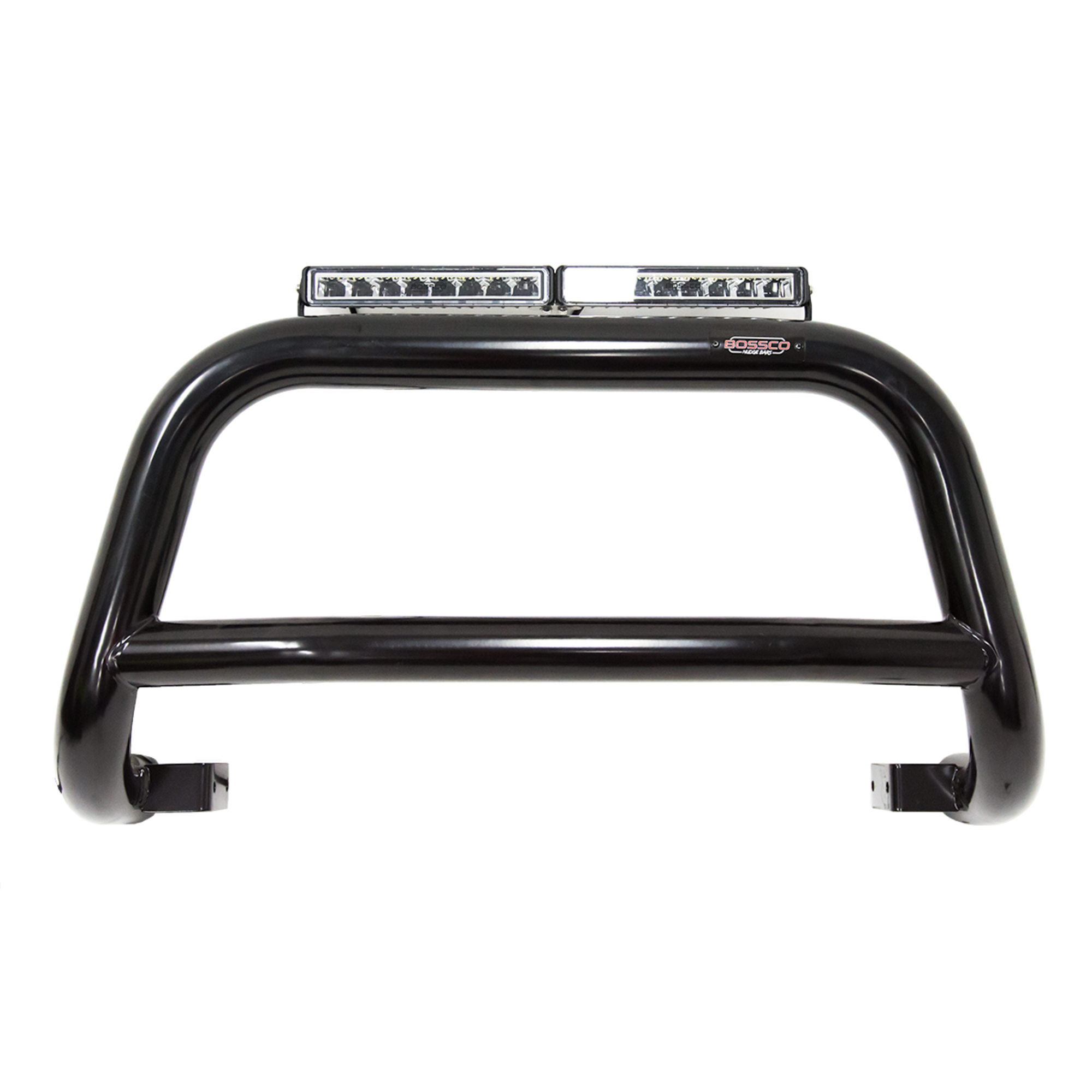 Black Nudge bar suitable for Isuzu D-MAX / MU-X 2012-2019 w/ 20" Modular Single Row LED Light Bar