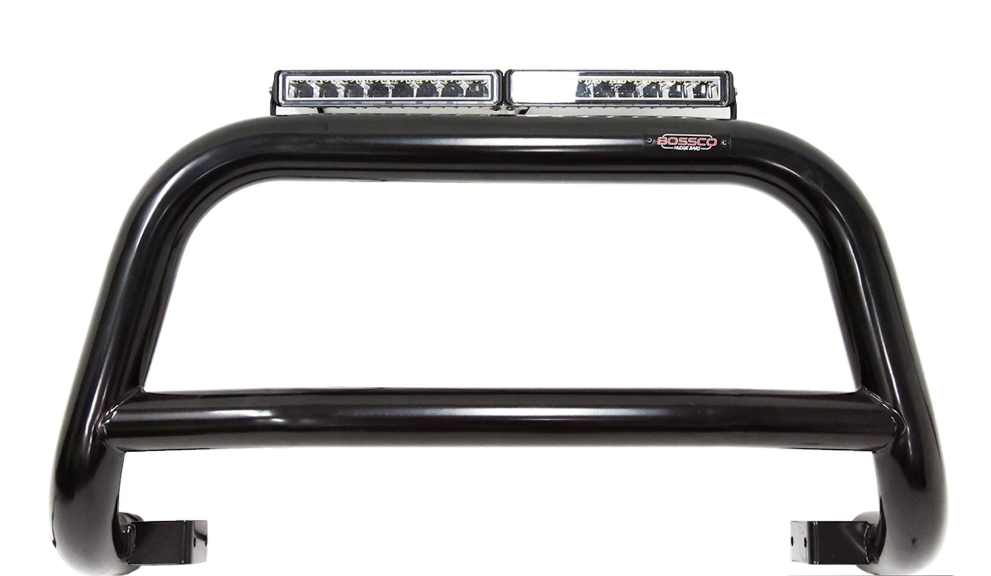 Black Nudge Bar Suitable for Mitsubishi Triton 2015-2019 w/ 20" Modular Single Row LED Light Bar