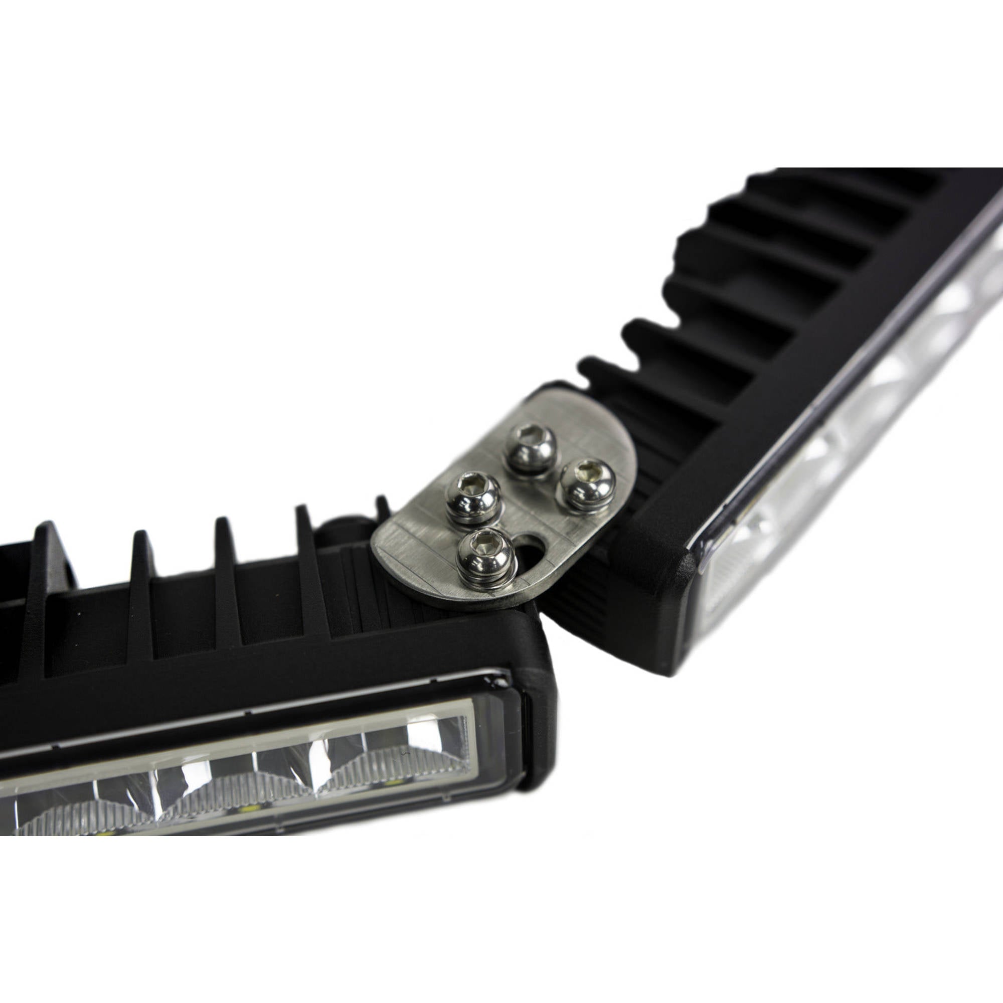 2x Modular 10" Single Row LED Light Bars w/ Wiring Harness | 4200 Lumens Each | Fitted with Osram LEDs