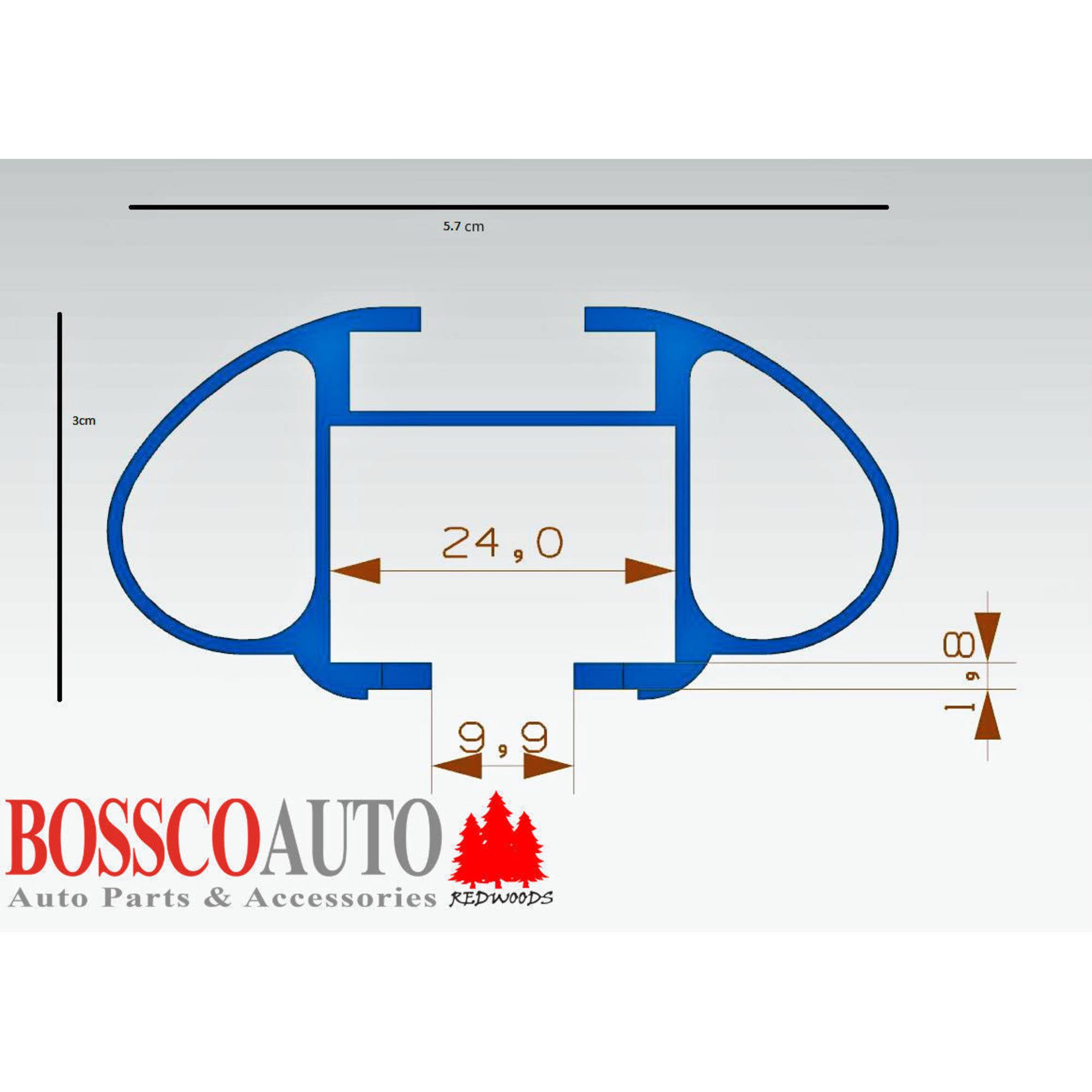 Black Universal 53" Claw-Style Roof Racks Suitable with Roof Rails For Toyota