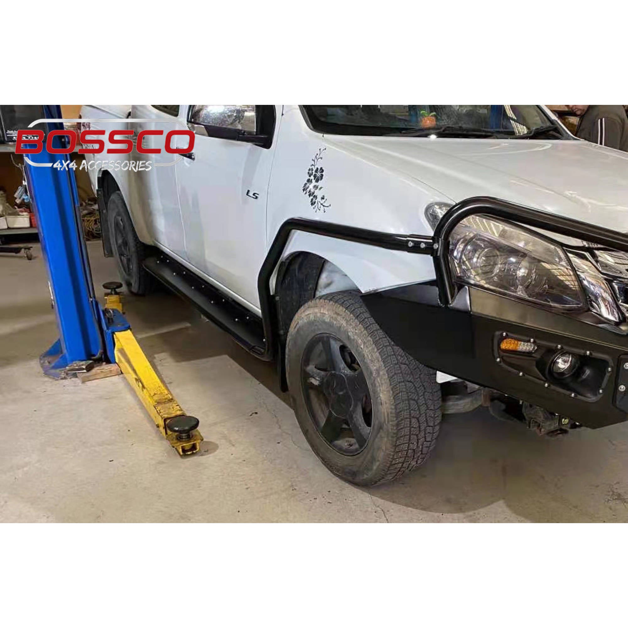 Chassis-Mounted Heavy Duty Side Steps & Brush Bars Suitable for VW AMAROK 2009-2022 - TEST FIT REQUIRED!