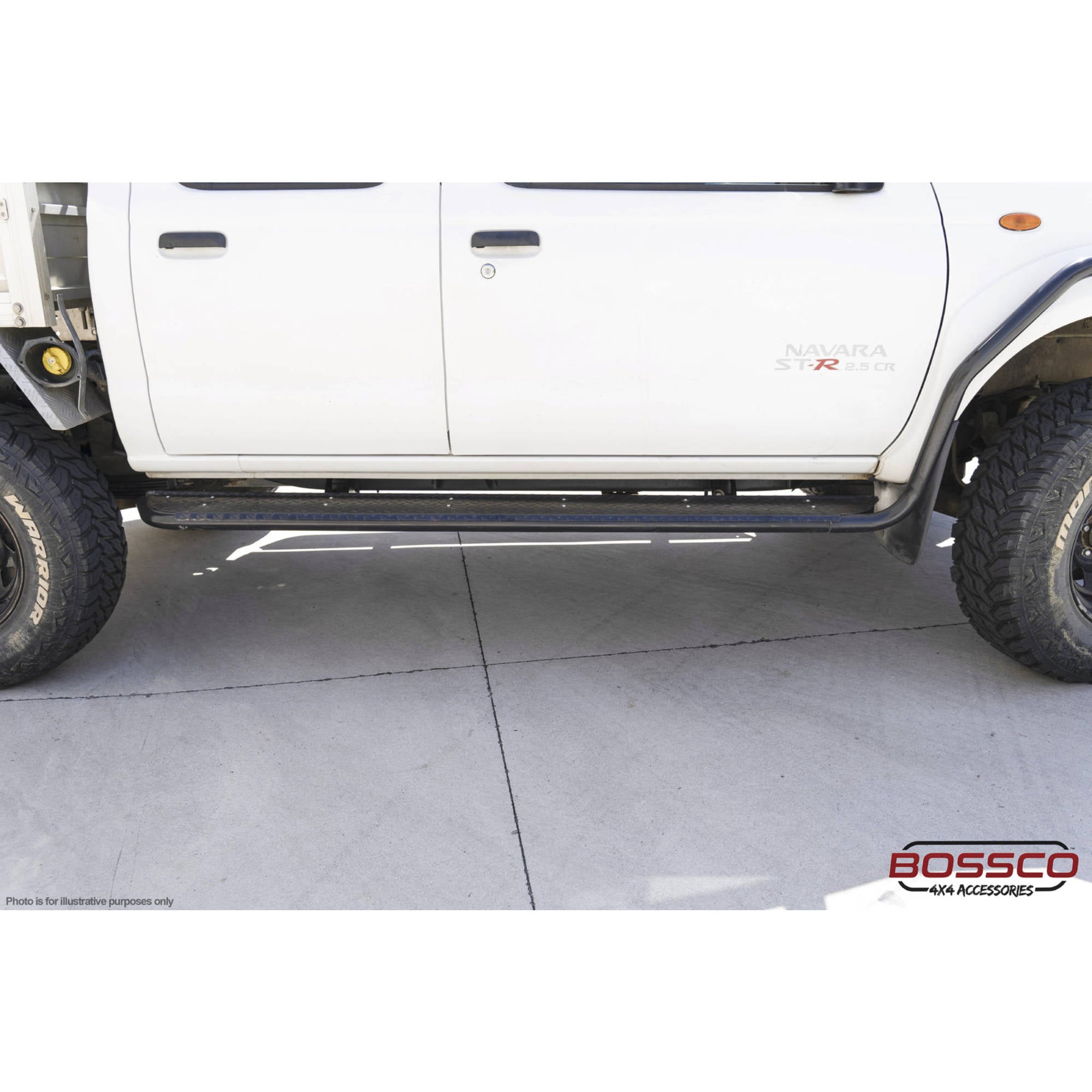 Chassis-Mounted Heavy Duty Side Steps & Brush Bars Suitable for VW AMAROK 2009-2022 - TEST FIT REQUIRED!
