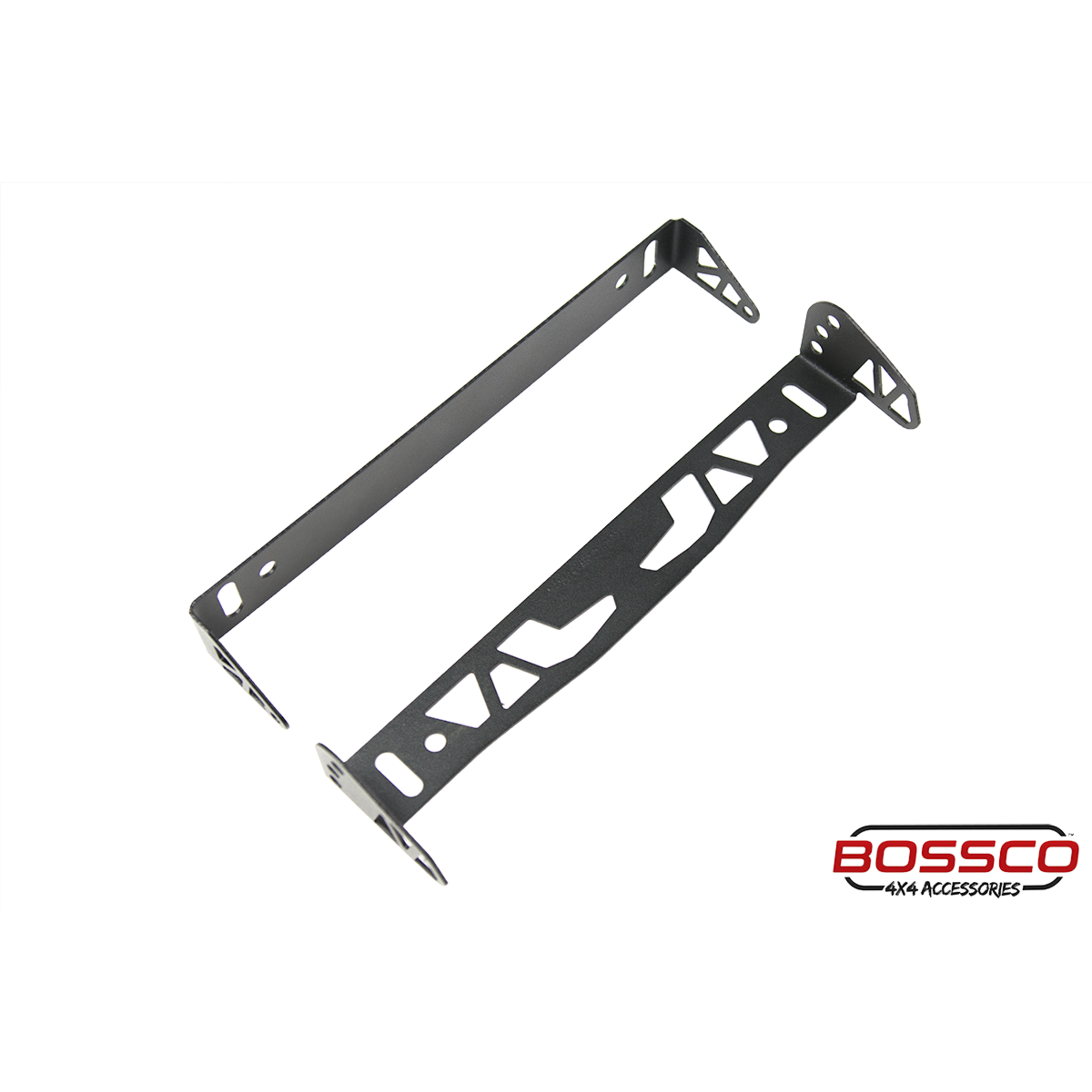 Black Bullbar Licence Plate Flip Up Bracket Mount Holder For Winch