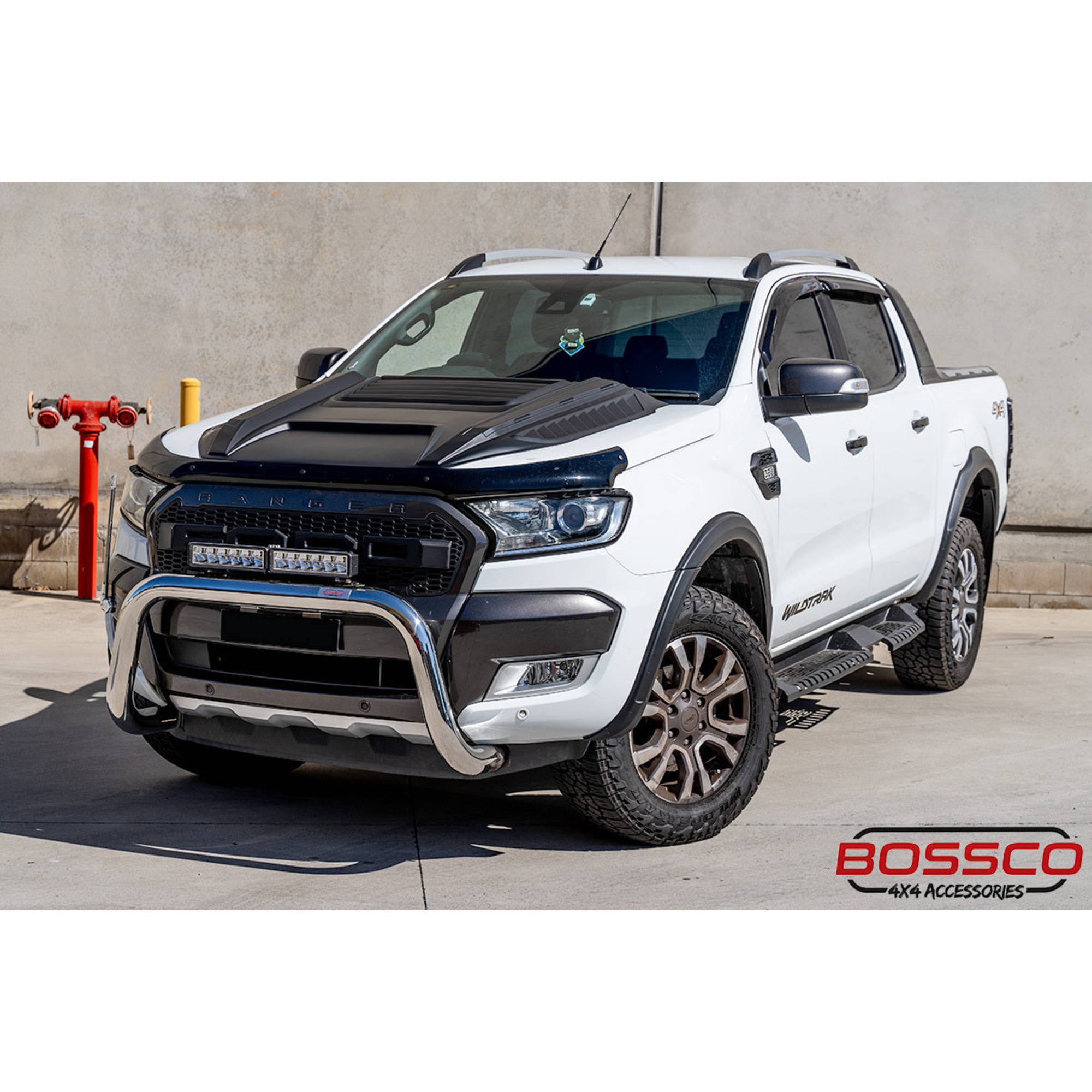 Stainless Steel Nudge Bar Suitable For Ford Ranger PX MKII 2015-2018 with Tech Pack & Front Sensors