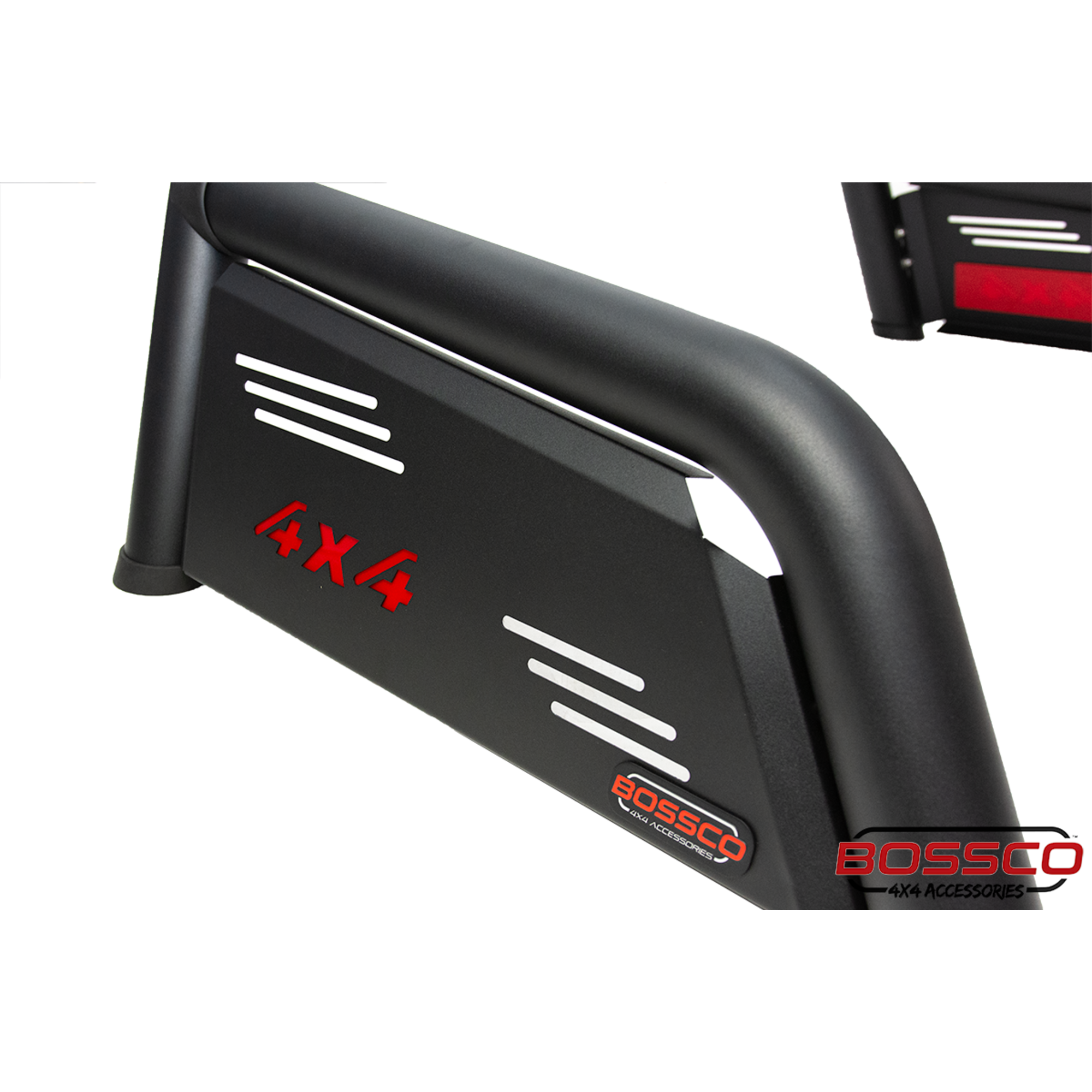 Black Steel Short Sports Bar Suitable With BA Roller Shutters - For Large American Utes