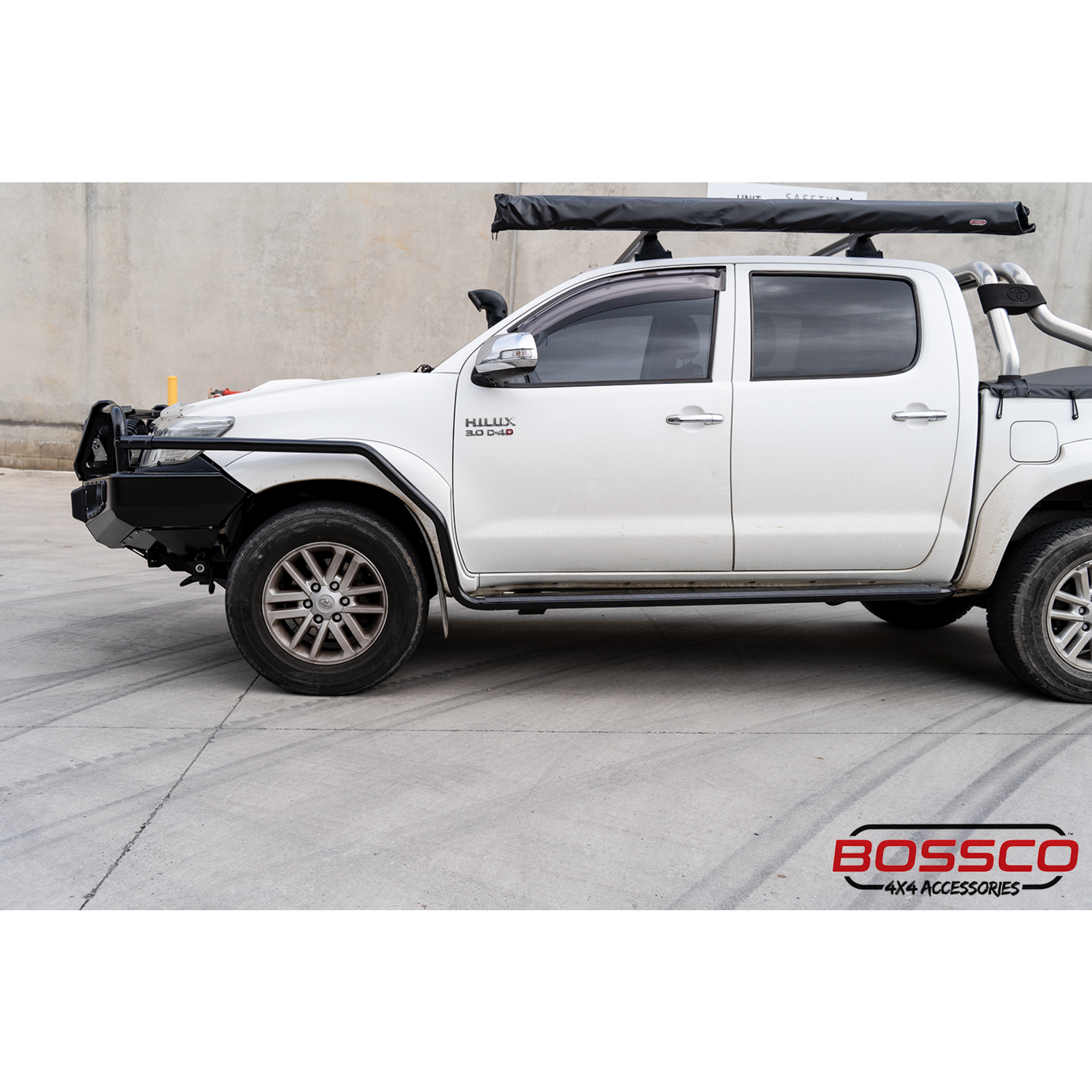 Heavy Duty Black Side Steps With Brush Bars Suitable For Ford Ranger Next Gen