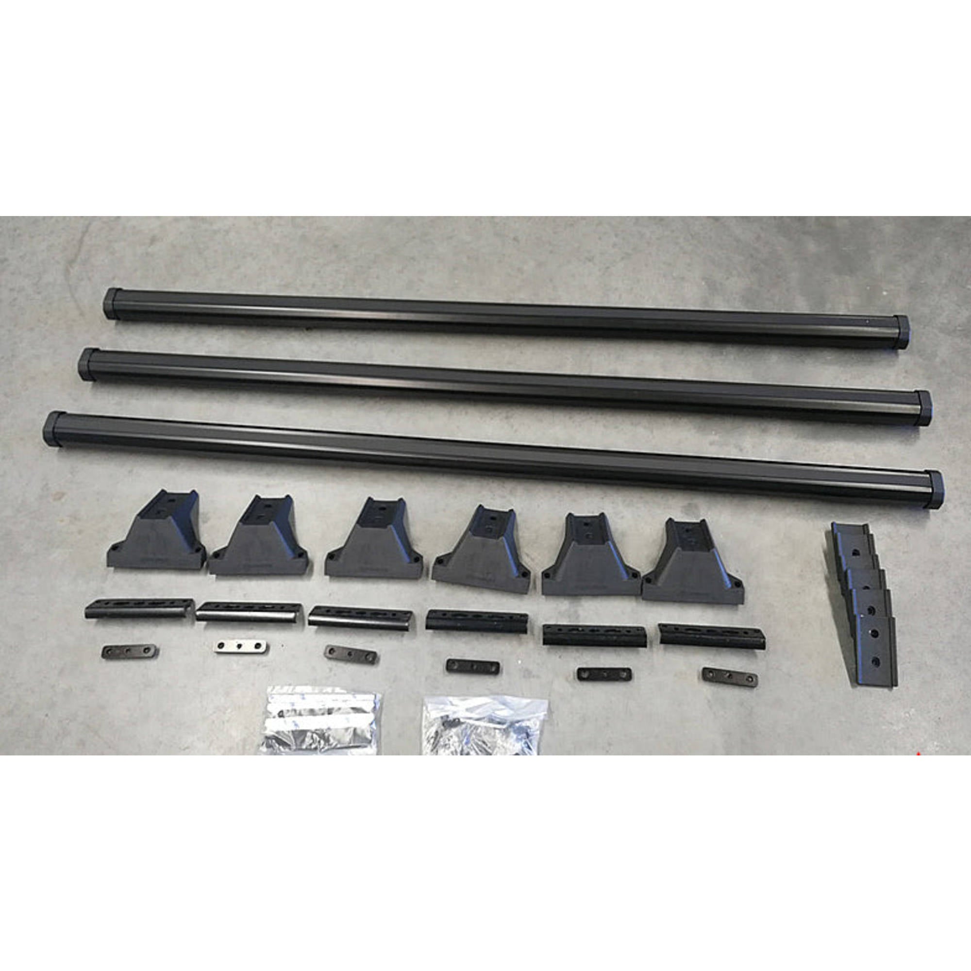 Silver Heavy Duty Roof Racks suitable for Volkswagen Transporter T5 T6 2004-20 (3 Bars)