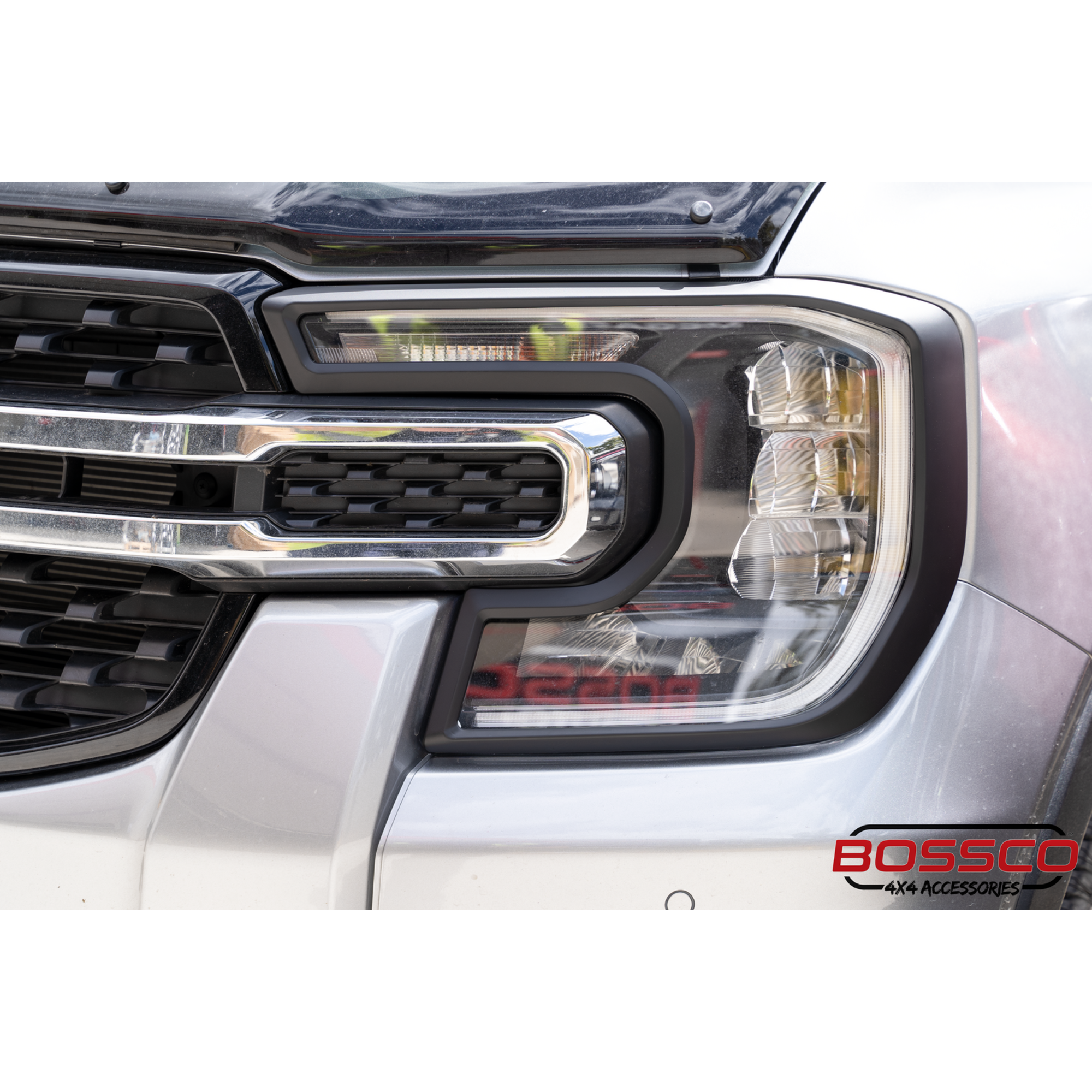 Front Black Headlight Head Light Trim Covers Suitable For NEXT GEN Ford Everest 2022-2025