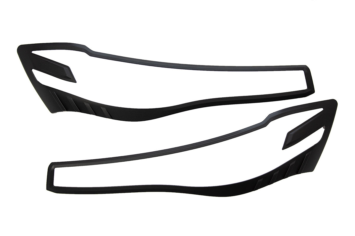 Front Black Headlight Head Light Trim Covers Suitable For LDV T60 Max 2021-2024