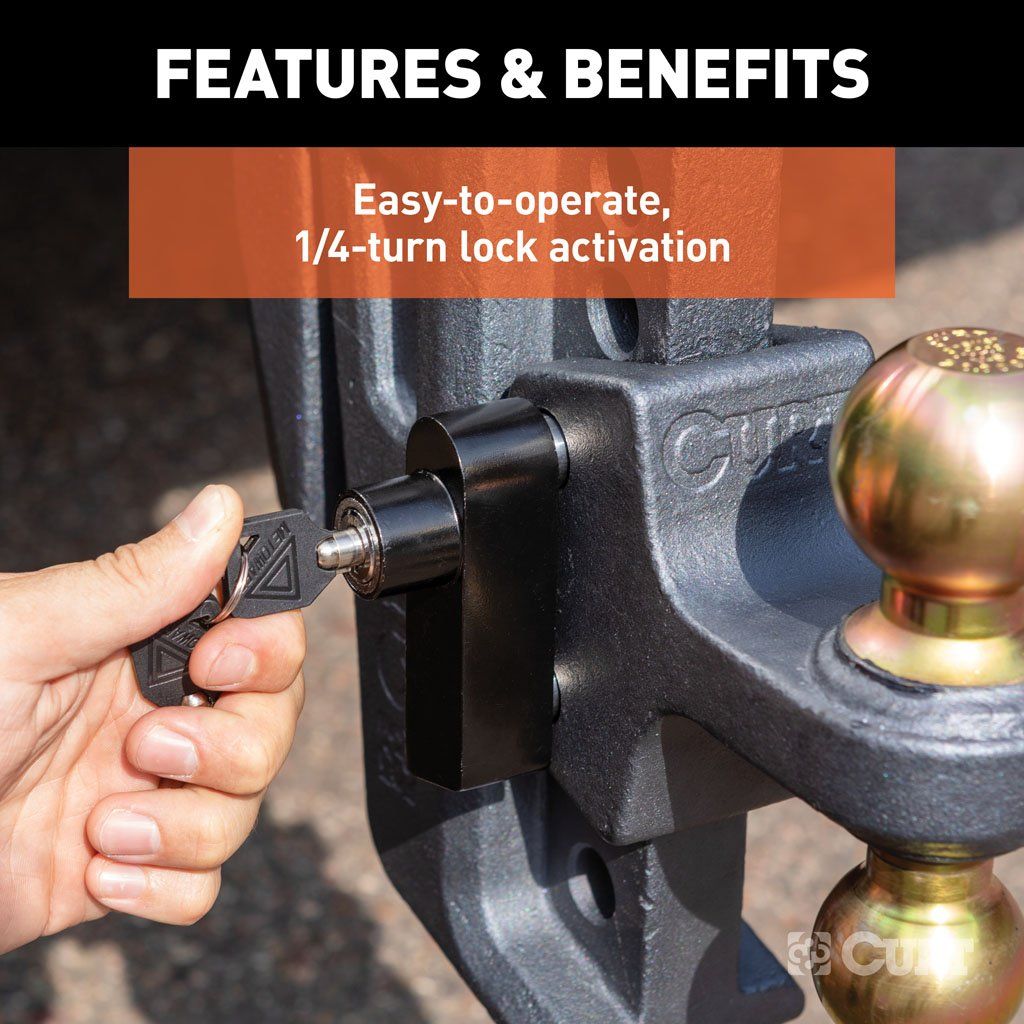 CURT Rebellion XD Tongue And Hitch Lock Set