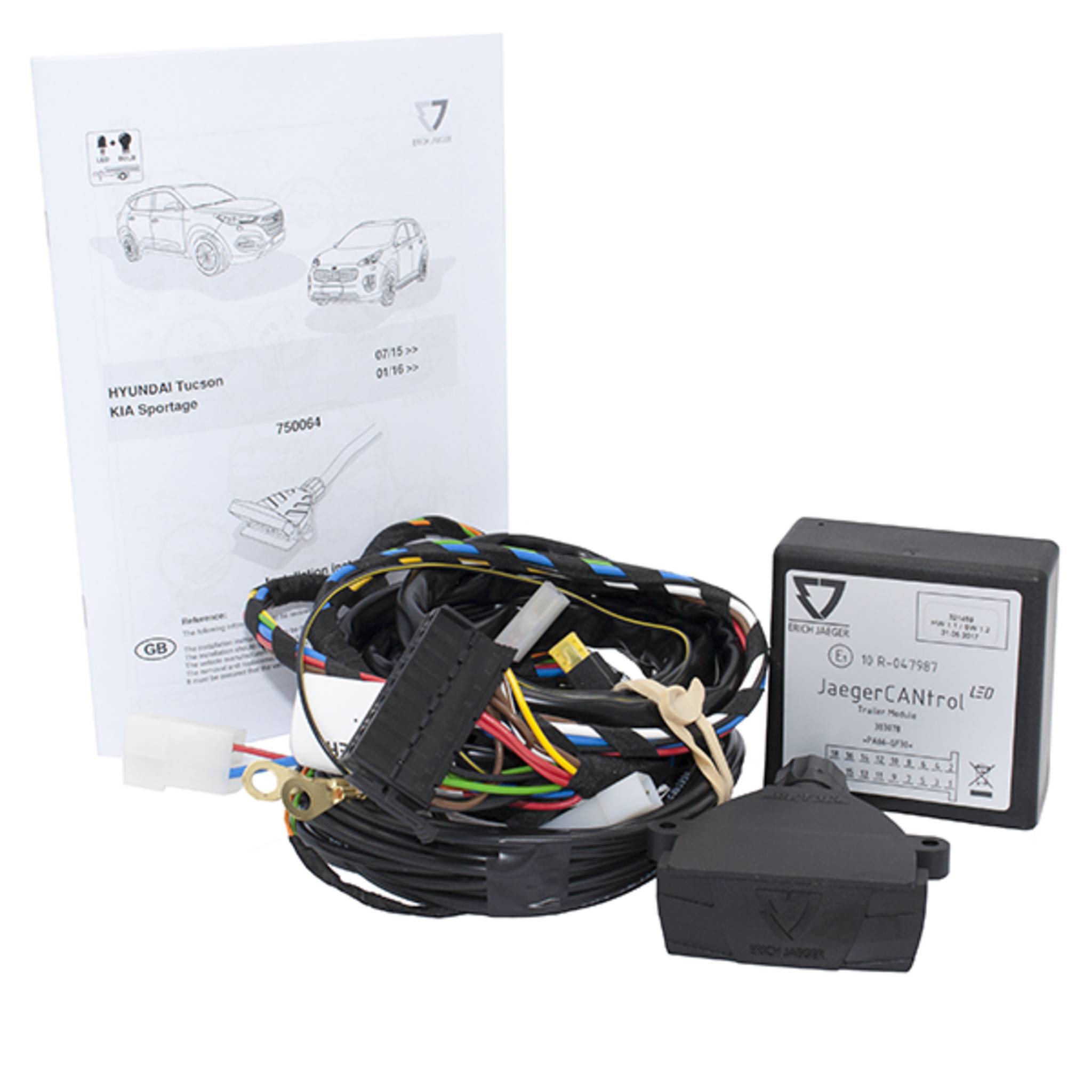 Erich Jaeger Direct Fit Wiring Harness for KIA Sportage (01/2016 - 12/2021), Hyundai Tucson (07/2015 - 10/2020), KIA Sorento (01/2015 - 08/2020)