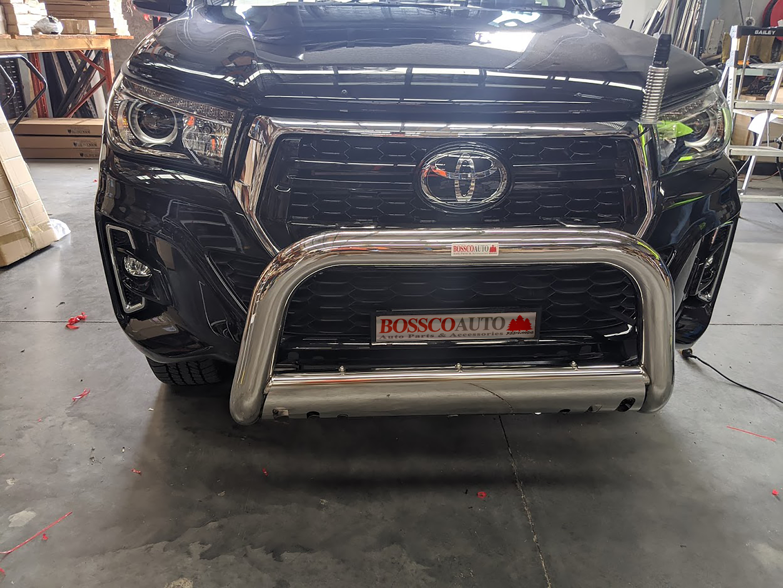 Front Black Headlight Head Light Trim Covers Suitable For Toyota Hilux SR5 2015-2020