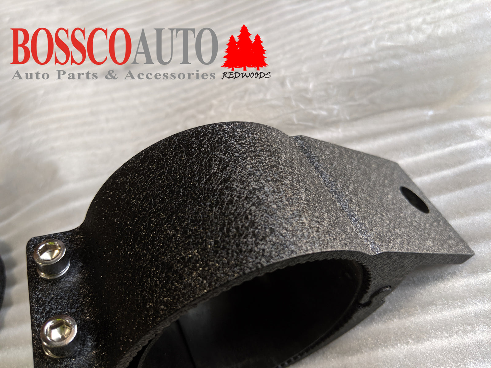 Pair of Black Light Bracket Clamp Mount for 2.5" Inch Diameter Round Bar