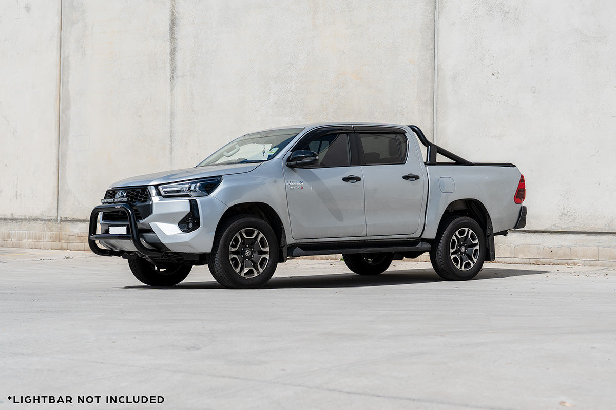 Black Low Nudge bar suitable for Toyota Hilux SR5 48V Hybrid 2020 - 2024