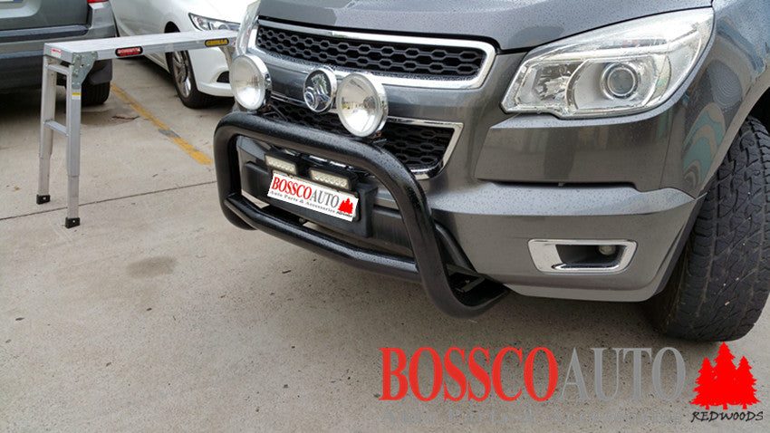 BLACK Nudge Bar suitable for Holden Colorado 7 2012-2018