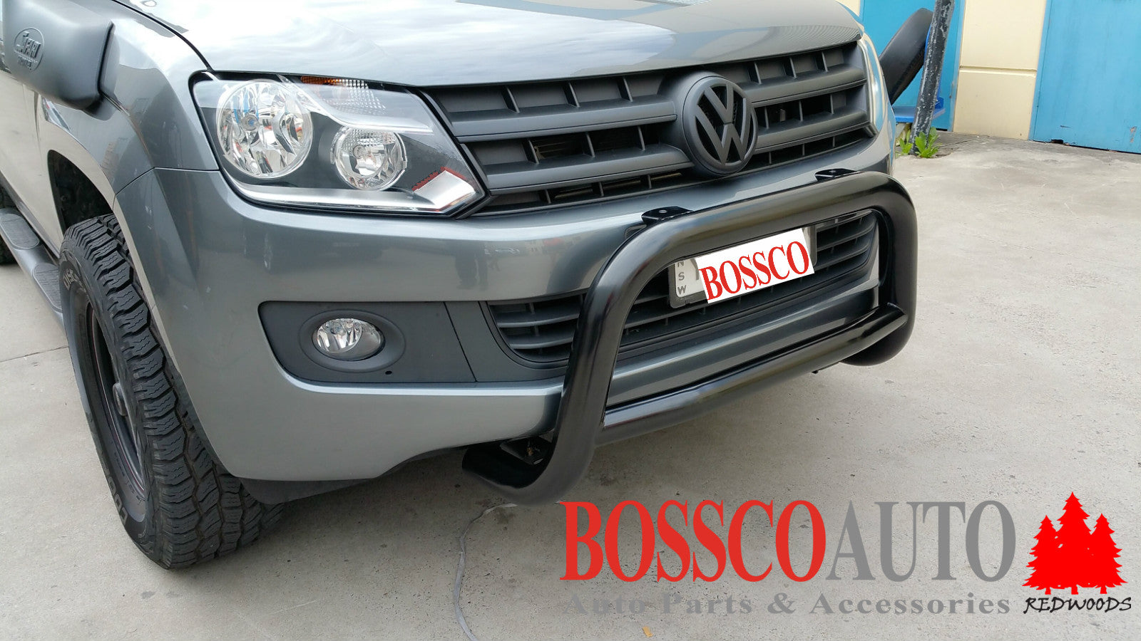 Black Low Nudge bar suitable for Volkswagen Amarok 2010-2022