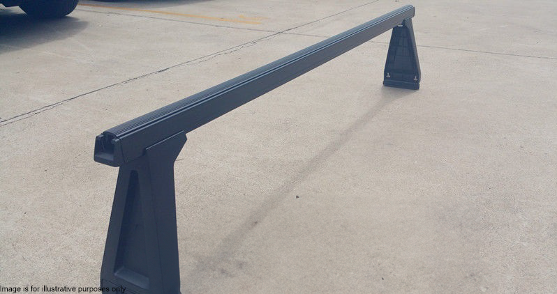 Black Roof Racks 3-Bar suitable for Mitsubishi Express (High Roof) 1989-2012