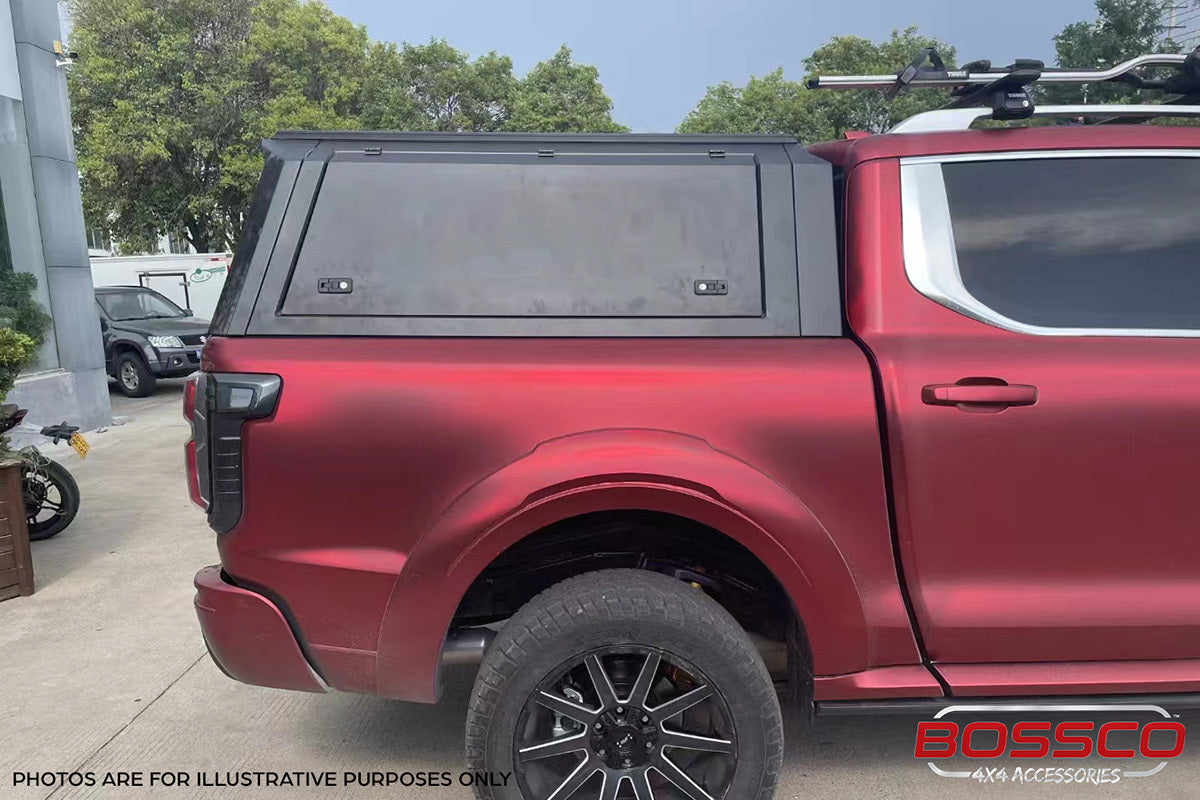 BCX-R Black Aluminium Tub Canopy for GWM Cannon Alpha LUX ULTRA HYBRID 2024 - ON