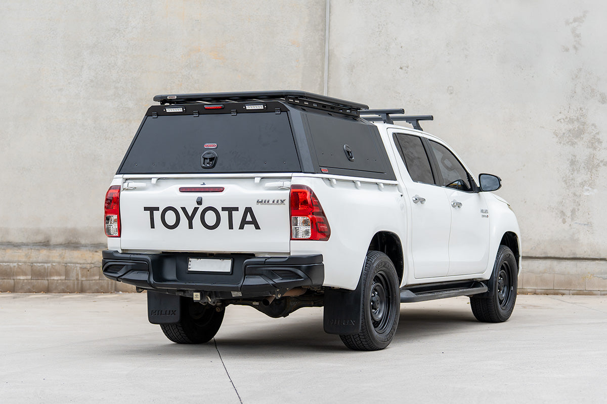 BCX-R Black Aluminium Tub Canopy for Toyota Hilux N80 SR | Workmate J Deck 2015-2024