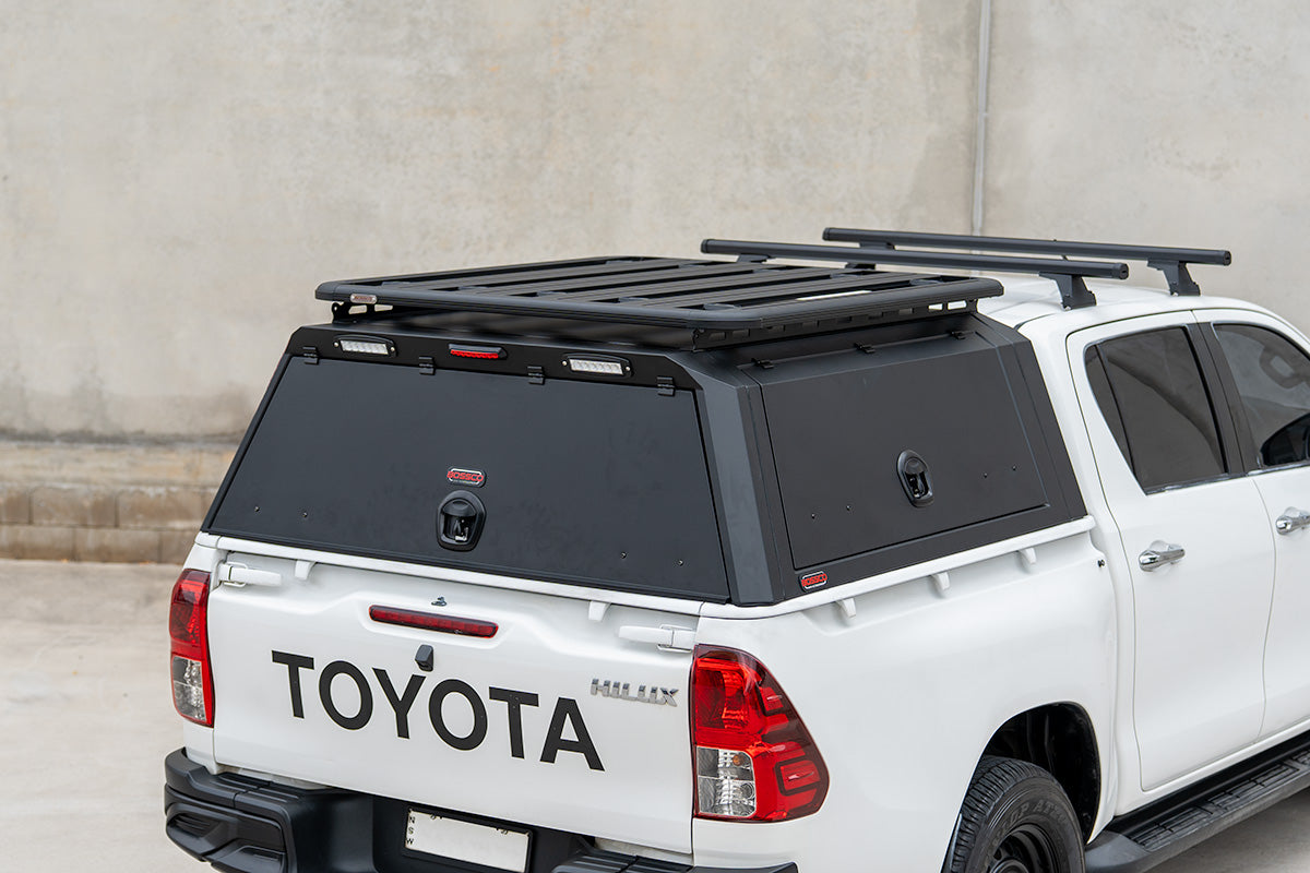 BCX-R Black Aluminium Tub Canopy for Toyota Hilux N80 SR | Workmate J Deck 2015-2024