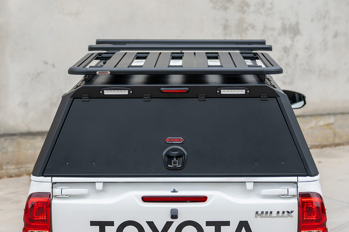 BCX-R Black Aluminium Tub Canopy for Toyota Hilux N80 SR | Workmate J Deck 2015-2024