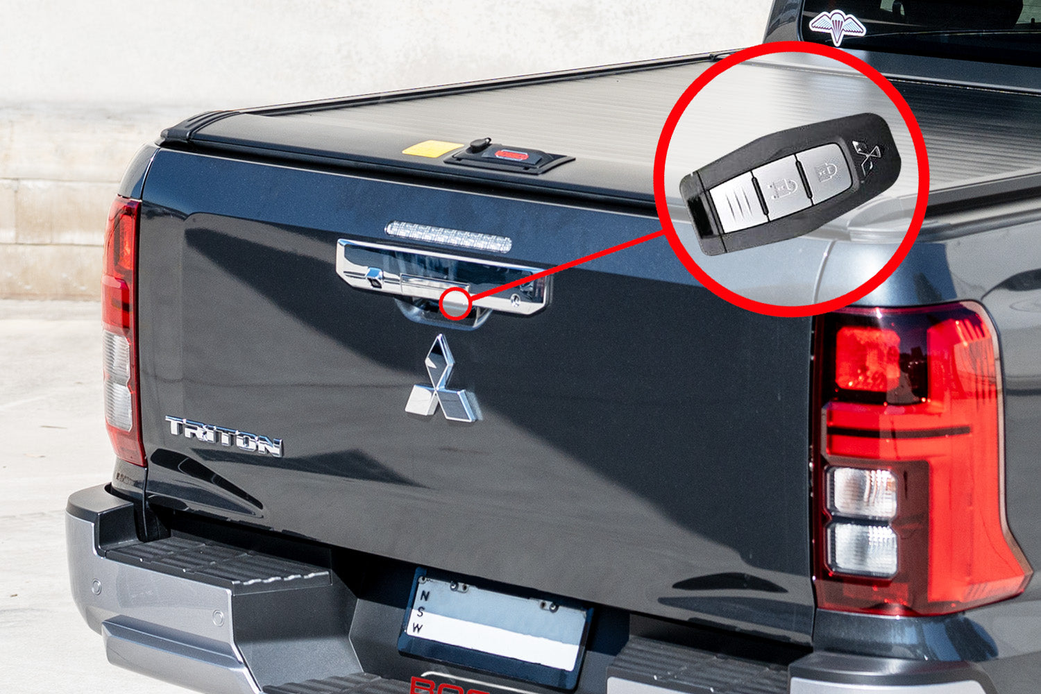 Tailgate Central Locking Kit For Mitsubishi Triton MV 2024 Bossco tailgate-central-locking-kit-for-mitsubishi-triton-mv-2024-bossco