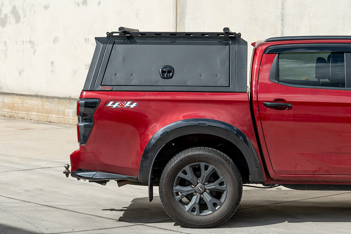 BCX-R Black Aluminium Tub Canopy for Isuzu D-Max Dmax RG 2020-2025