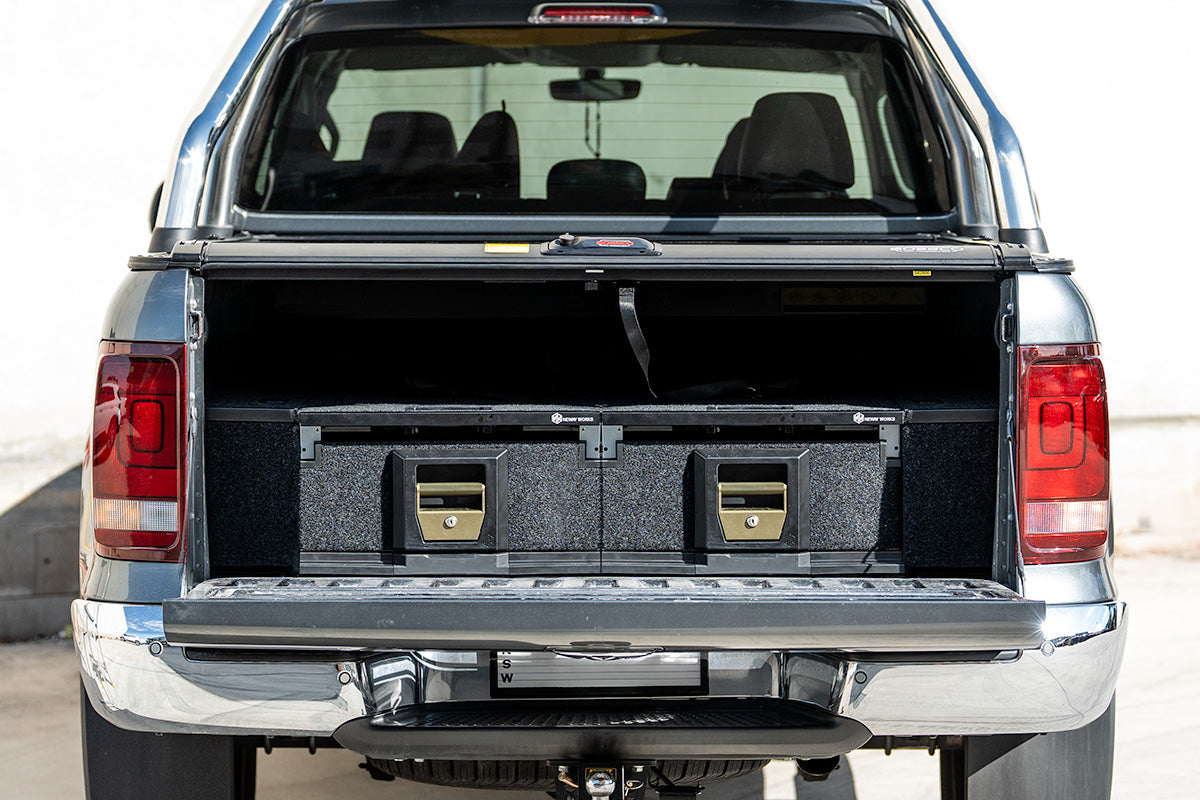 Dual Drawer Ute Tub Drawer System for Roller Covers