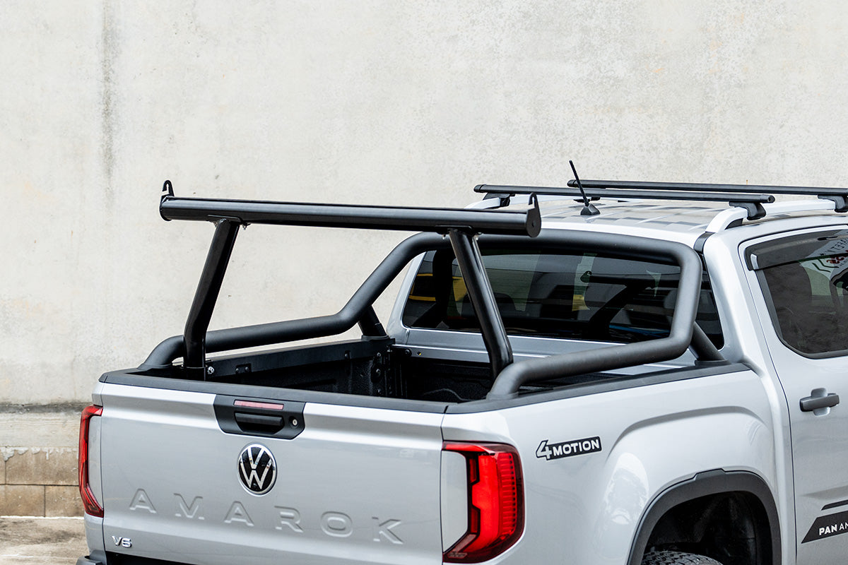 Ute Accessory Rails Universal Black Steel Ute Tub Ladder Rack - Bossco Auto 4x4 Accessories