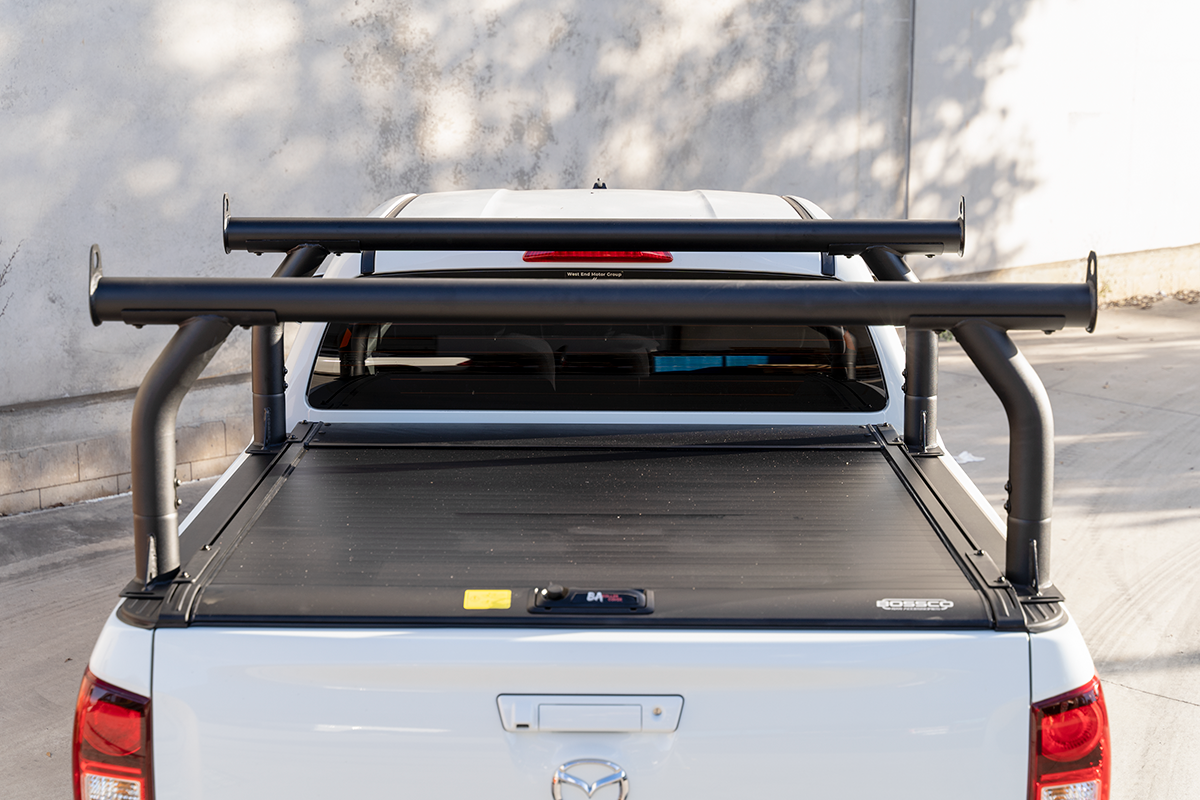 Adjustable Black Steel Ladder Rack Suitable With Bossco4x4 Roller Shutters - Single