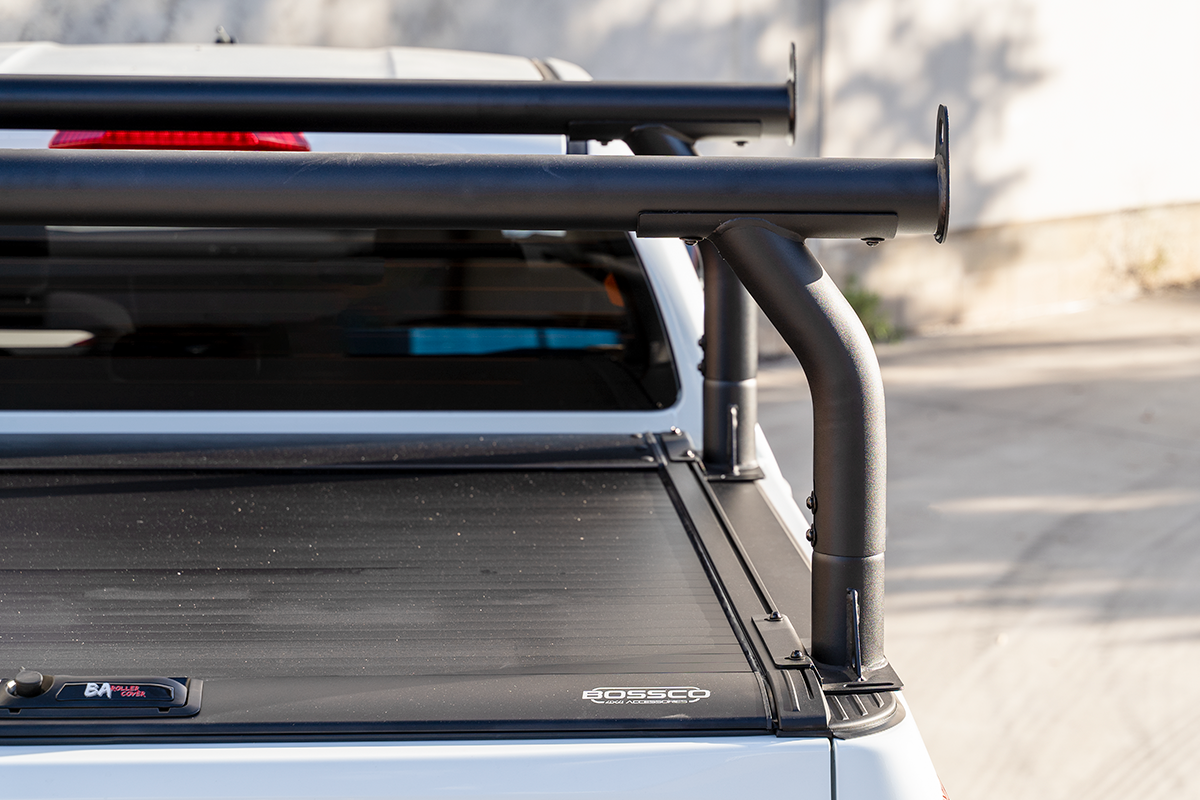 Adjustable Black Steel Ladder Rack Suitable With Bossco4x4 Roller Shutters - Single