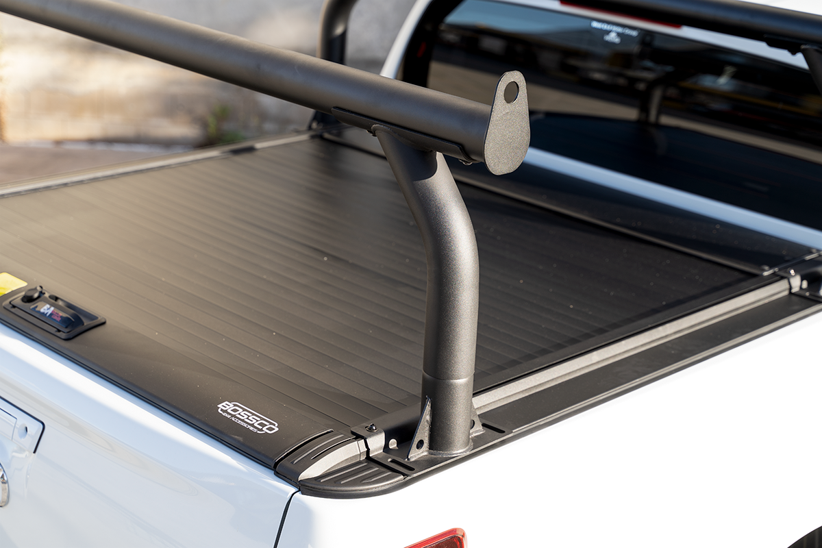 Adjustable Black Steel Ladder Rack Suitable With Bossco4x4 Roller Shutters - Single