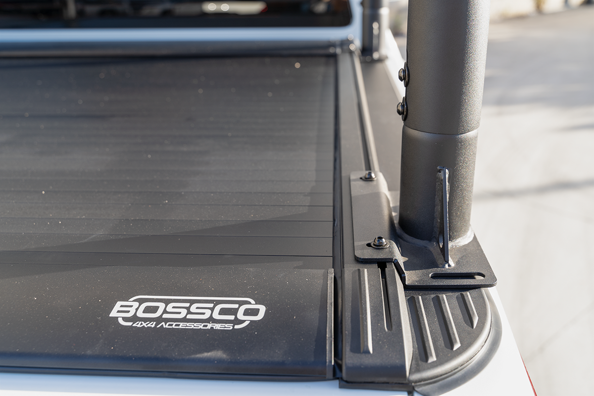 Adjustable Black Steel Ladder Rack Suitable With Bossco4x4 Roller Shutters - Single