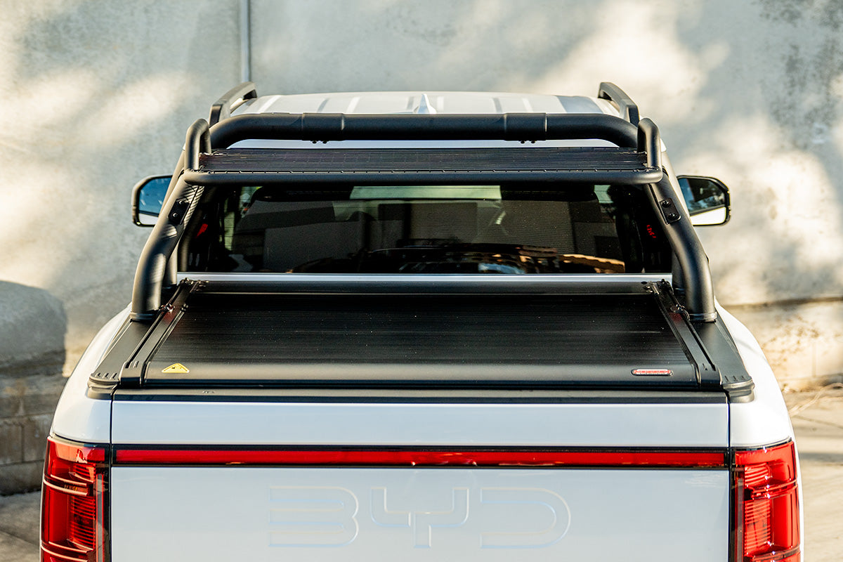 Loaded Sports Bar with Roof Basket - Compatible for Bossco Roller Shutters