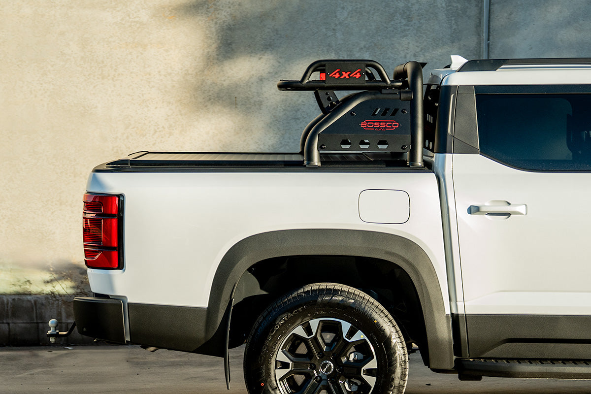 Loaded Sports Bar with Roof Basket - Compatible for Bossco Roller Shutters
