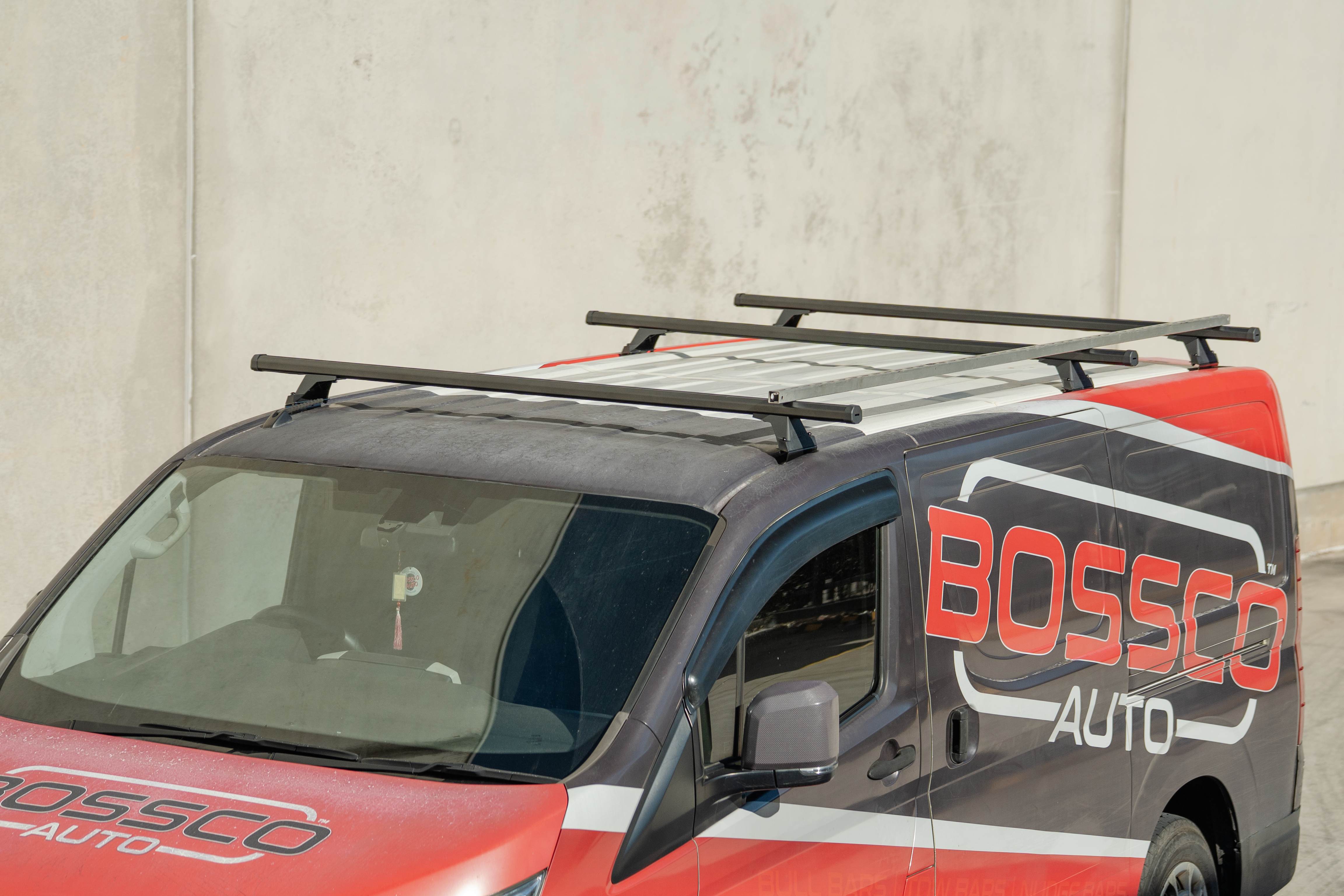 Set of 3 Black Heavy Duty Roof Racks Suitable for Toyota Hiace SLWB 2019-2025