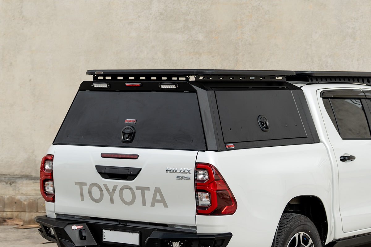 BCX-R Black Aluminium Tub Canopy for Toyota Hilux N80 2015-2025