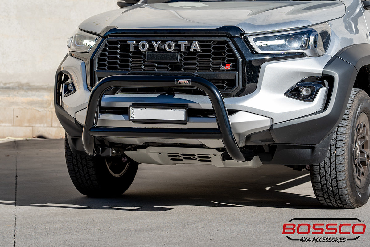 Black Low Nudge bar suitable for Toyota Hilux 2020 - 2024