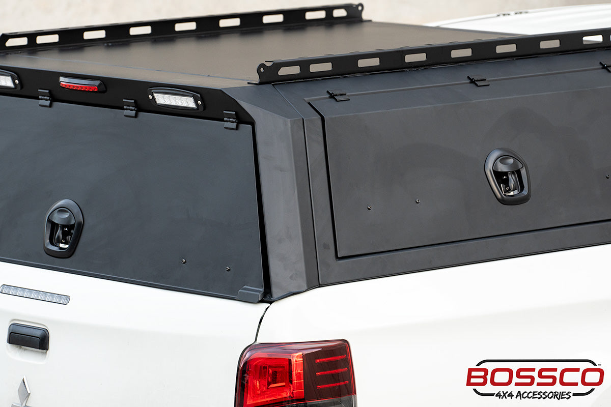 BCX-R Black Aluminium Tub Canopy for Mitsubishi Triton MR 2019-2023