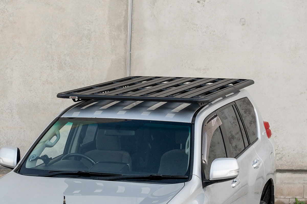 Aluminium Flat Roof Platform 2200x1425mm With Backbone Brackets Suitable For Toyota Prado 150s 2009-2023