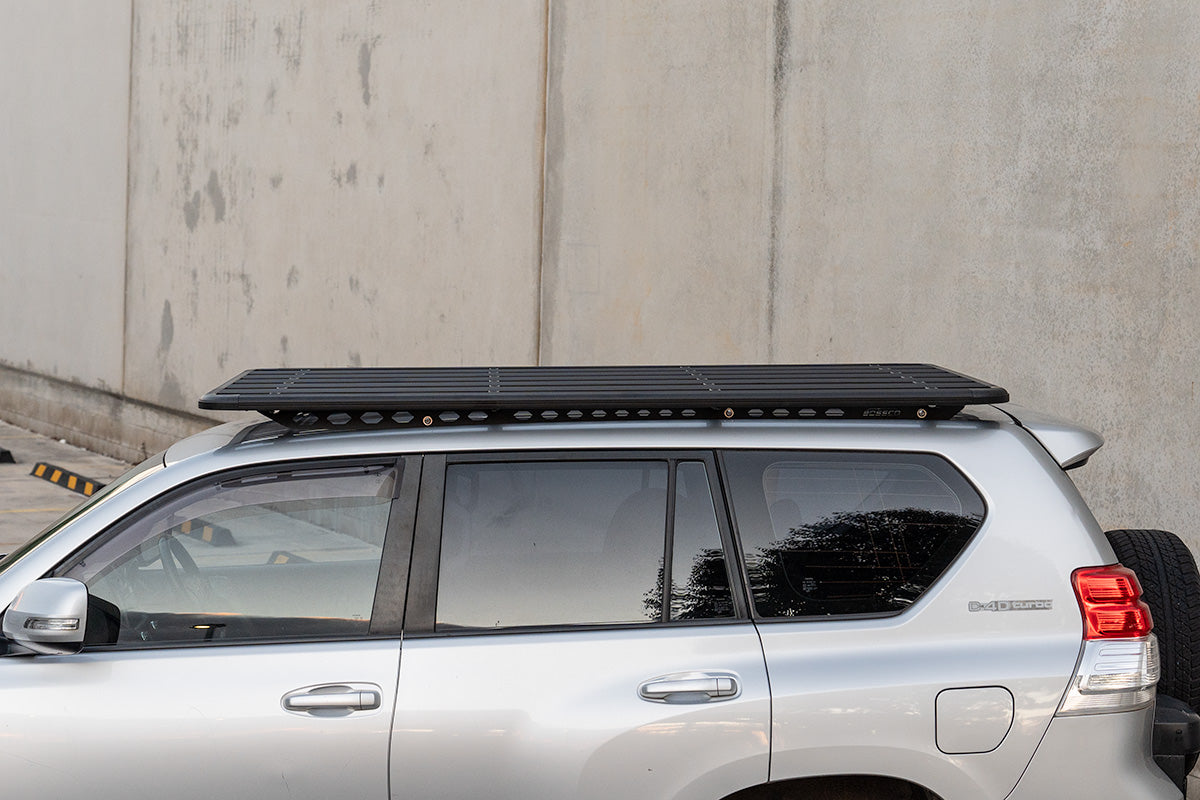 Aluminium Flat Roof Platform 2200x1425mm With Backbone Brackets Suitable For Toyota Prado 150s 2009-2023