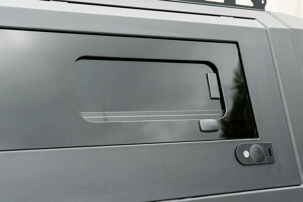 Side Doggy Door Replacements for BCX-R Canopies with Sliding Windows Driver Side - Internal Hinge