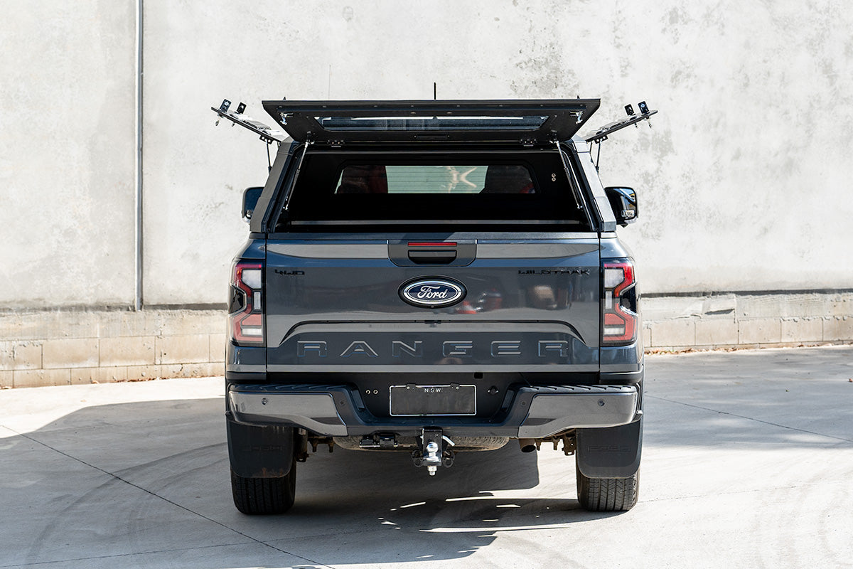 BCX-RX Sealed Black Aluminium Tub Canopy for NEXT GEN Ford Ranger 2022-2025