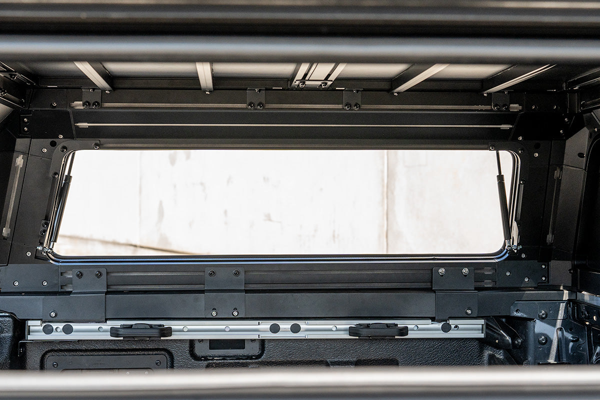 BCX-RX Sealed Black Aluminium Tub Canopy for NEXT GEN Ford Ranger 2022-2025