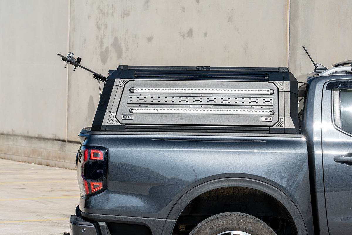 BCX-RX Sealed Black Aluminium Tub Canopy for NEXT GEN Ford Ranger 2022-2025